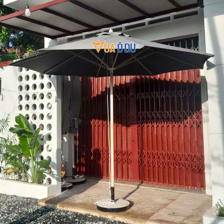 Dù đúng tâm tròn 3m màu xám